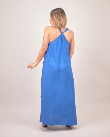 Abito lungo in viscosa