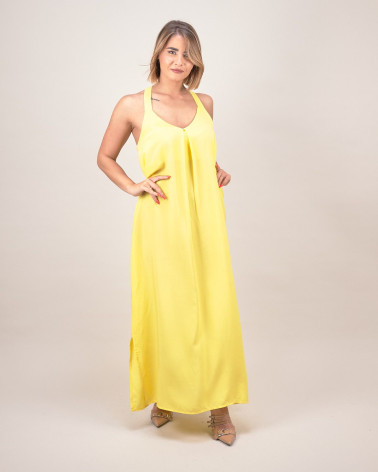 Abito lungo in viscosa