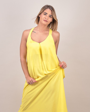 Abito lungo in viscosa