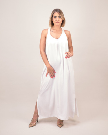 Abito lungo in viscosa