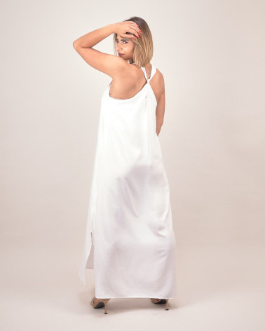 Abito lungo in viscosa