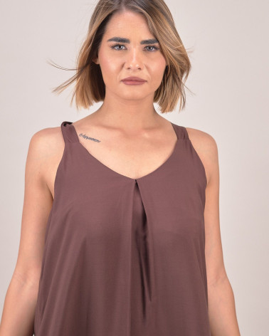 Abito lungo in viscosa