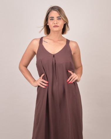 Abito lungo in viscosa