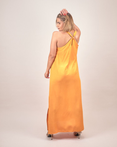 Abito lungo in viscosa