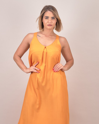 Abito lungo in viscosa