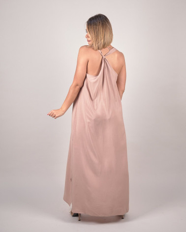 Abito lungo in viscosa