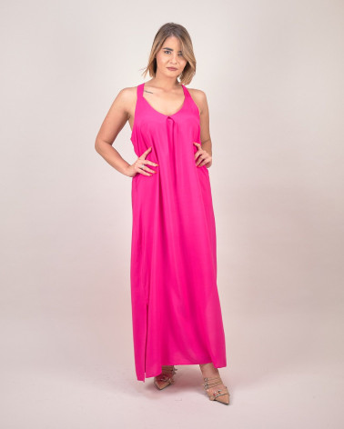 Abito lungo in viscosa