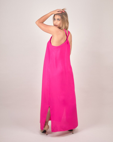 Abito lungo in viscosa