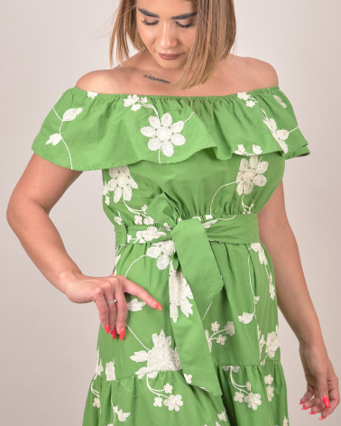 Abito lungo in viscosa