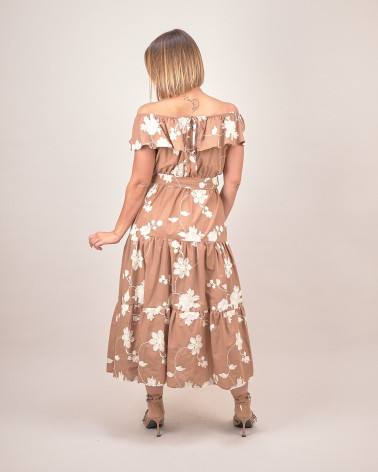 Abito lungo in viscosa