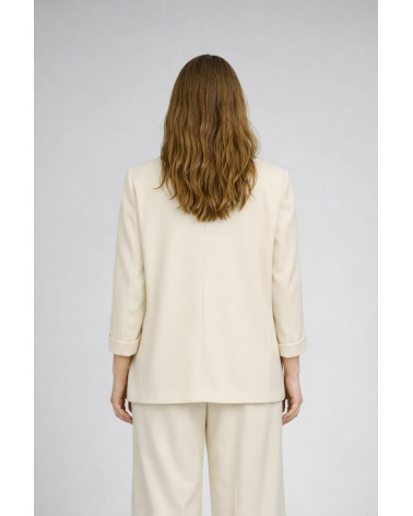 Giacca doppiopetto in cady burro