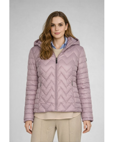 Piumino leggero trapuntato con cappuccio