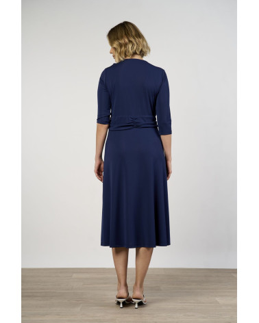 Abito midi con scollo a V