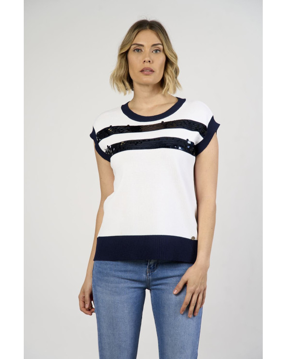 Maglia smanicata in viscosa...