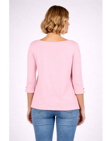 Maglia basic scollo a barca in viscosa