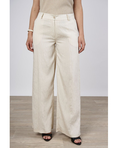 Pantaloni palazzo rigati