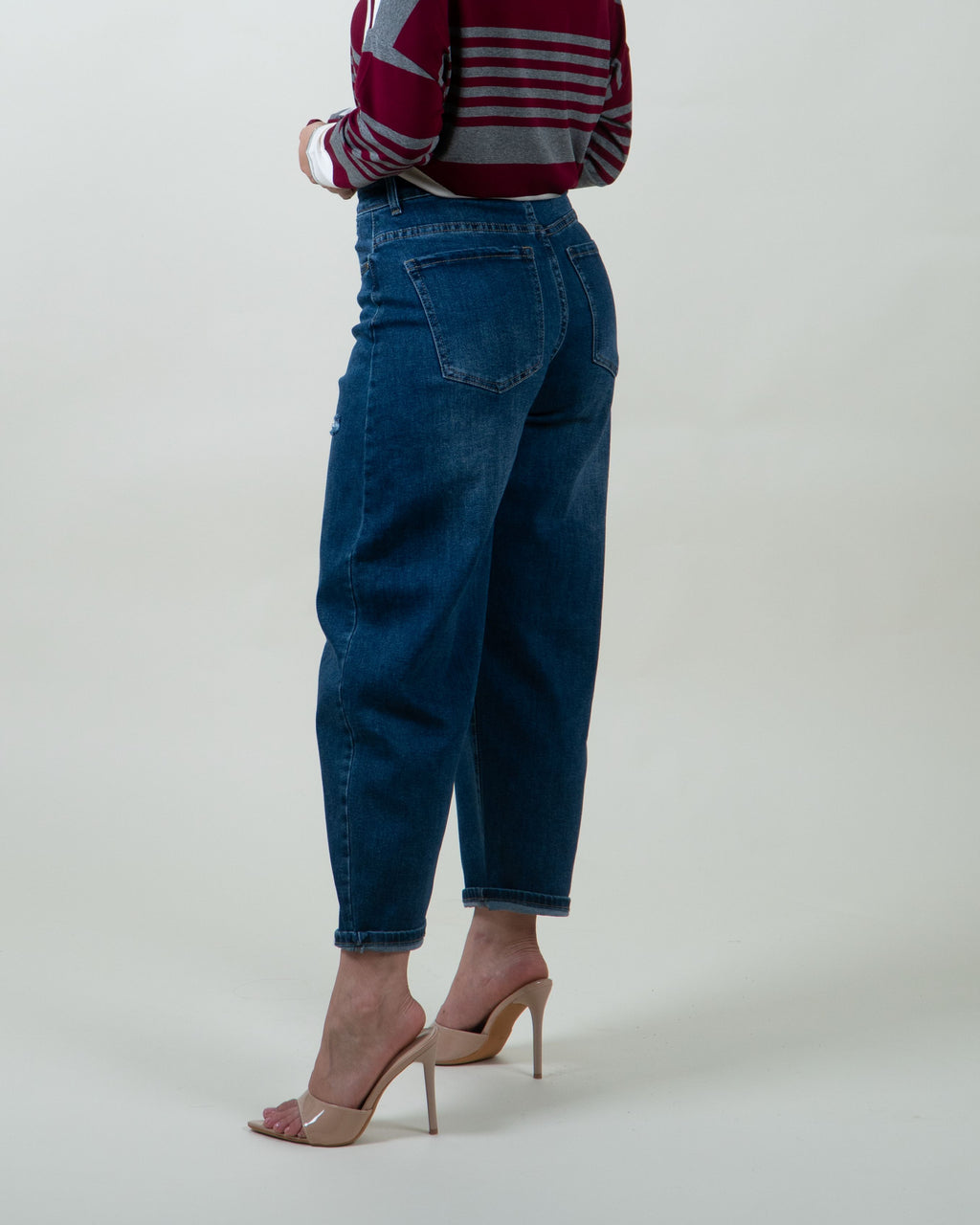 Jeans Ballon Cropped|Colore:Jeans