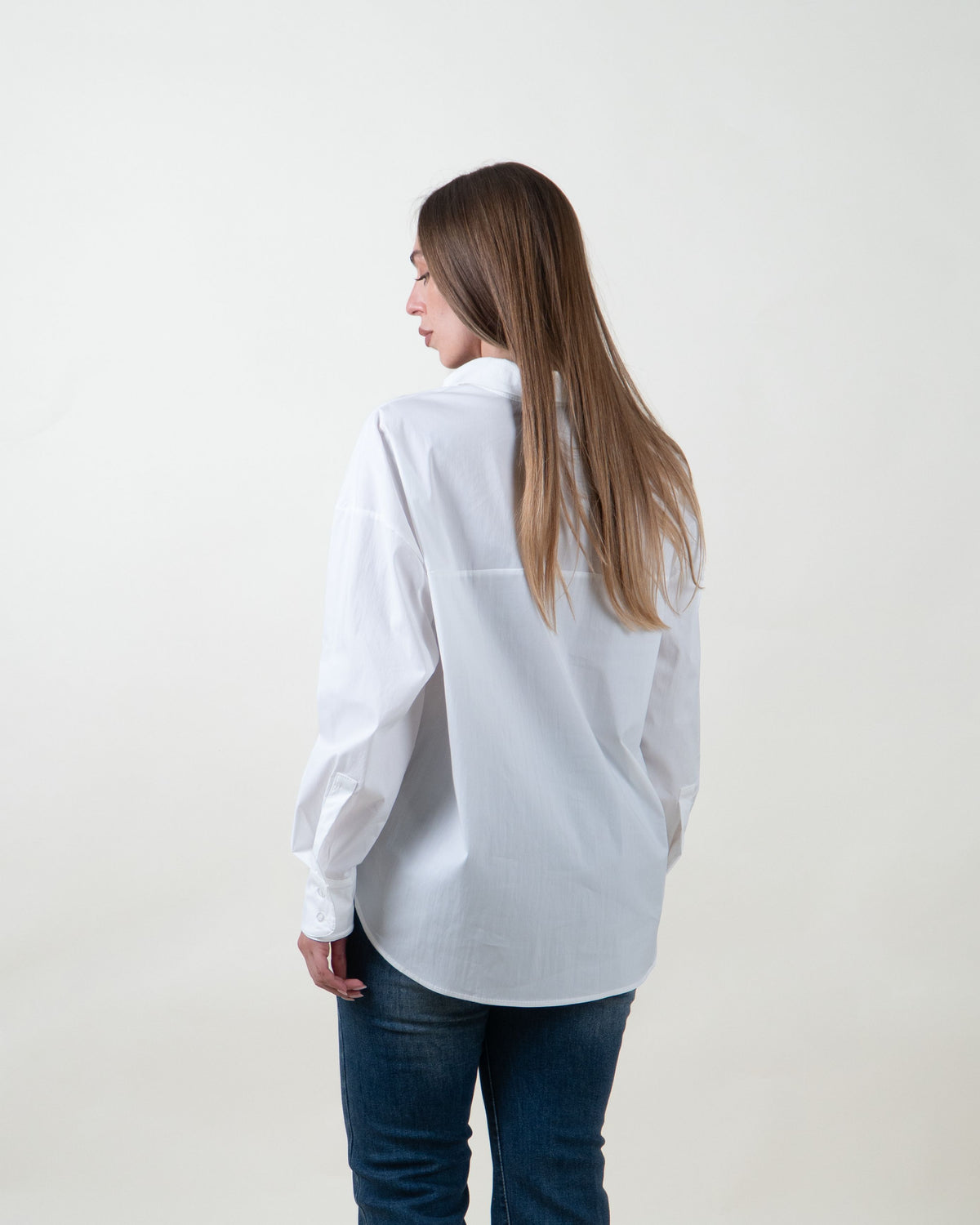 Camicia basic in cotone|Colore:Bianco