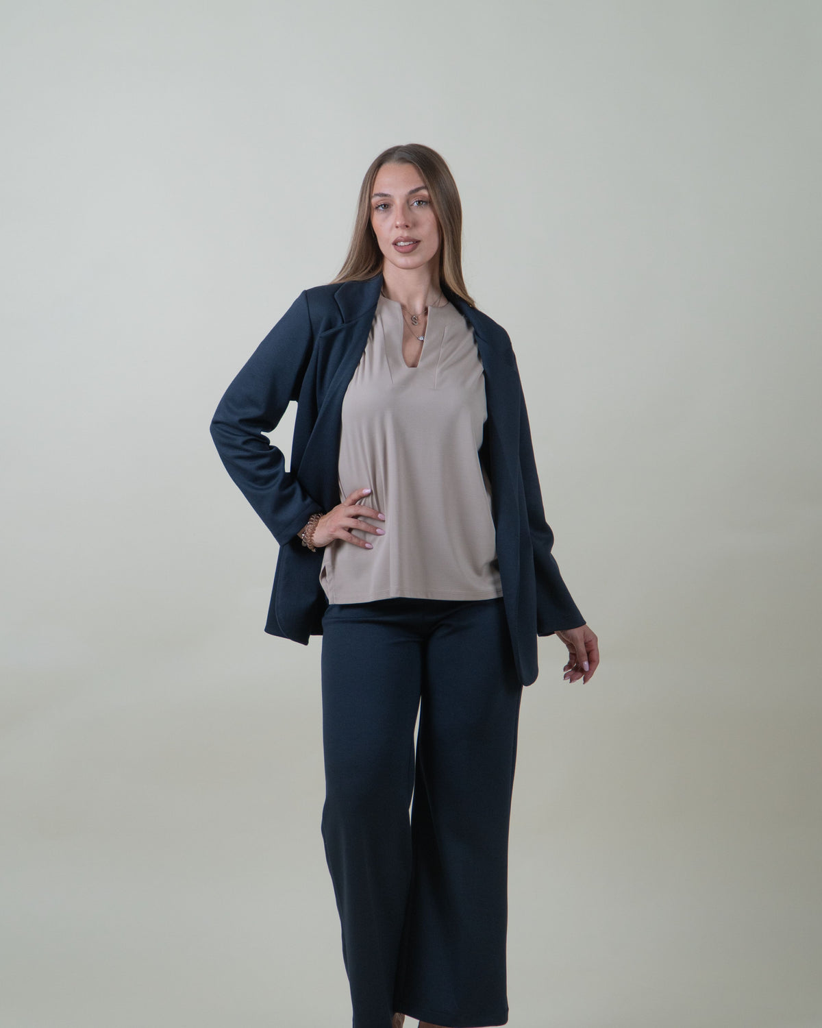 Blazer in felpa|Colore:Blu
