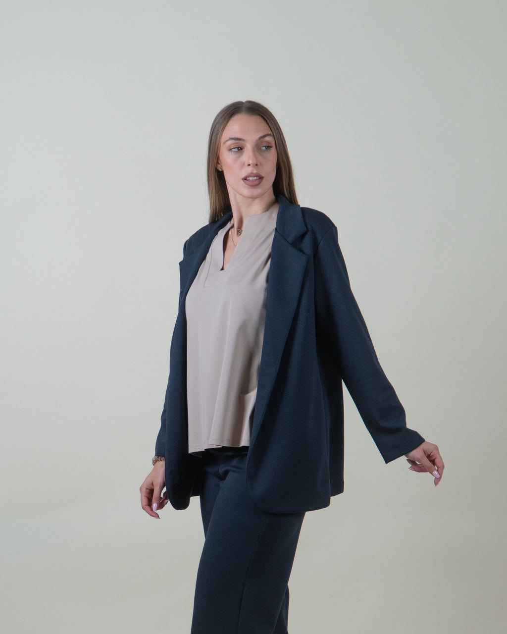 Blazer in felpa|Colore:Blu