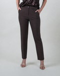 Pantaloni eleganti dritti in cady|Colore:Moro