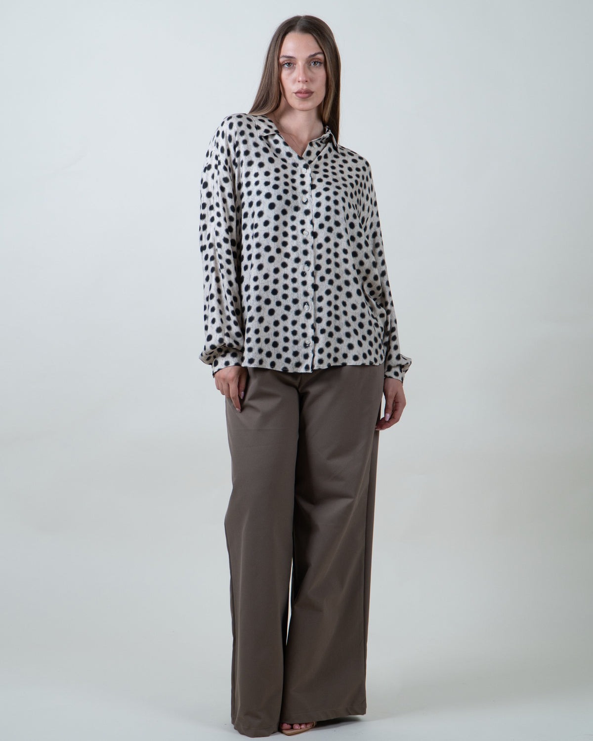 Camicia a pois|Colore:Fantasia