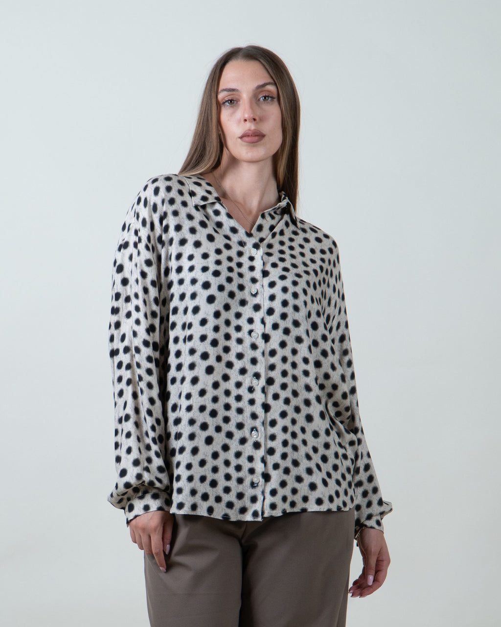 Camicia a pois|Colore:Fantasia
