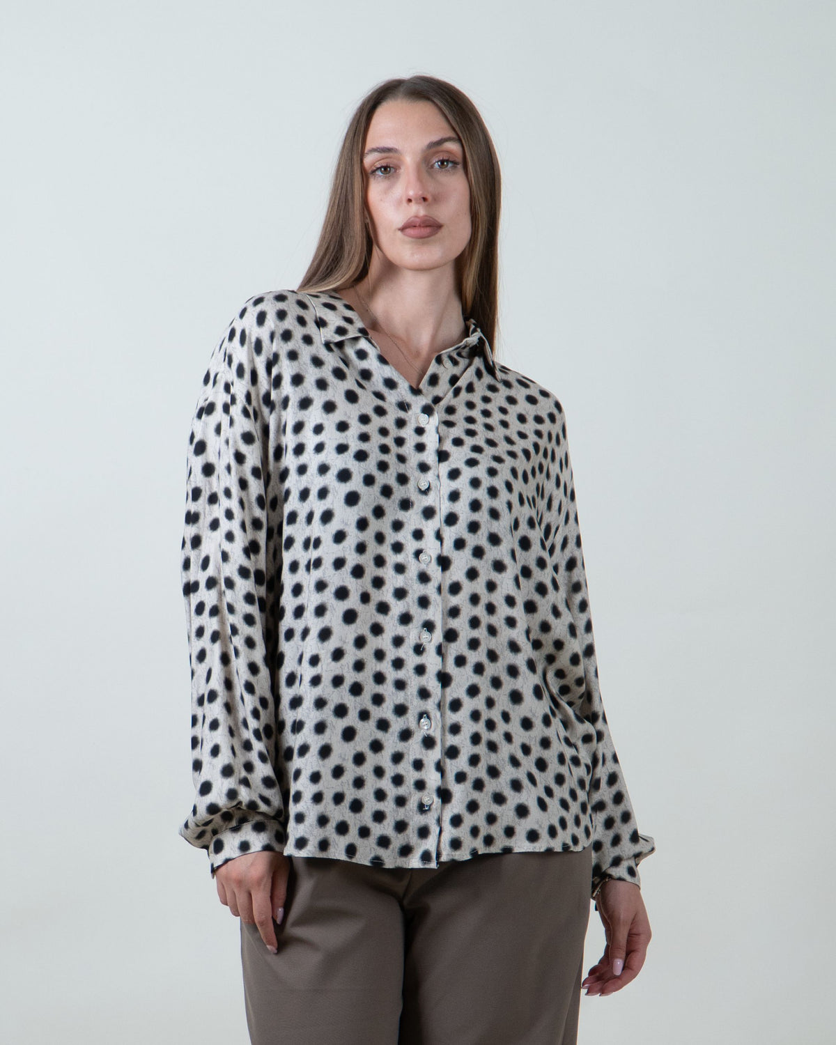 Camicia a pois|Colore:Fantasia