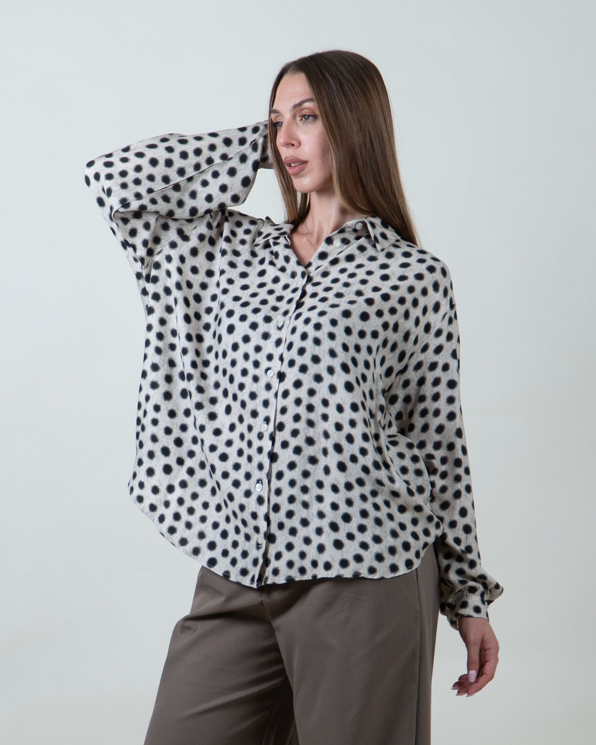 Camicia a pois|Colore:Fantasia