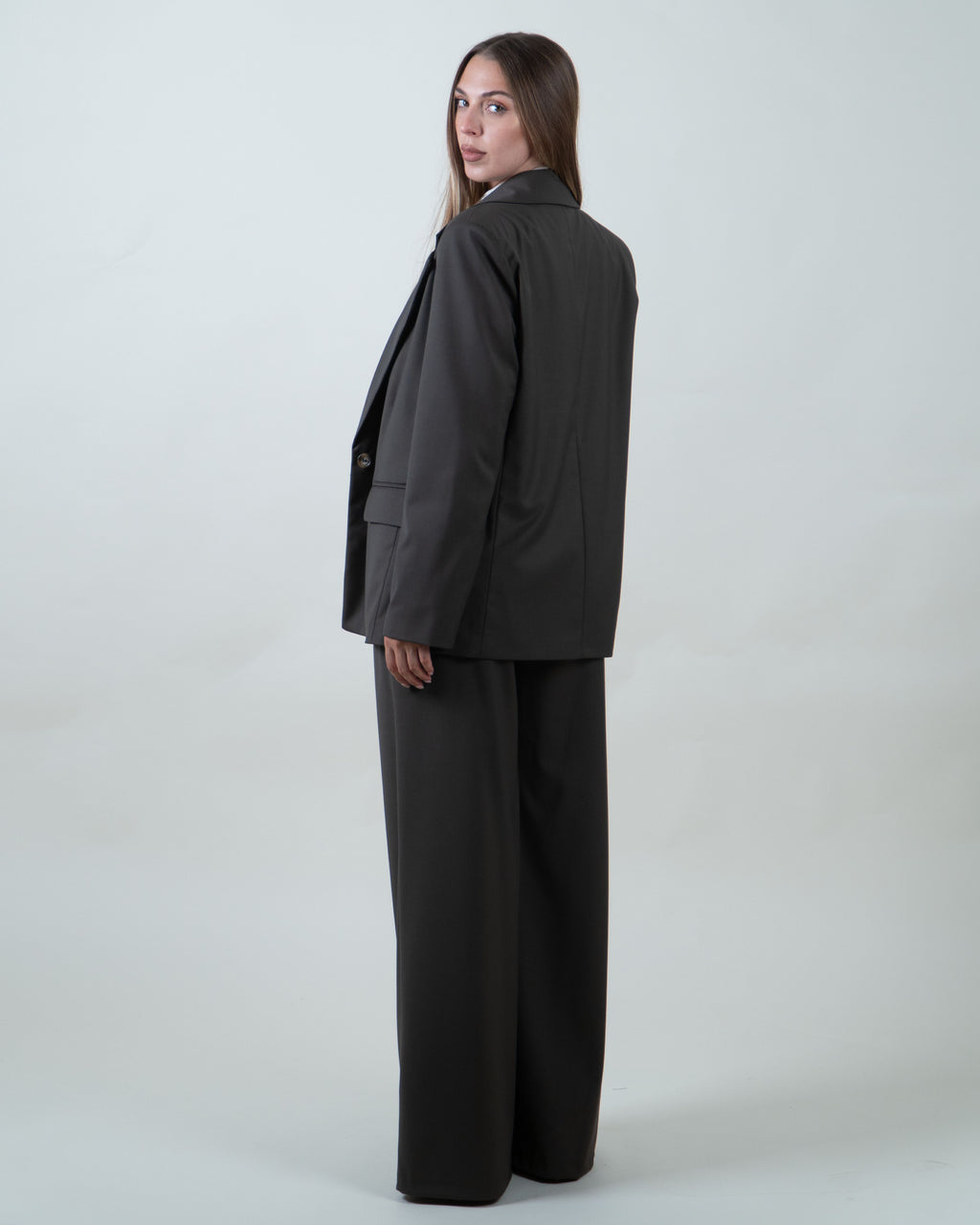 Blazer monopetto verde militare|Colore:Verde militare