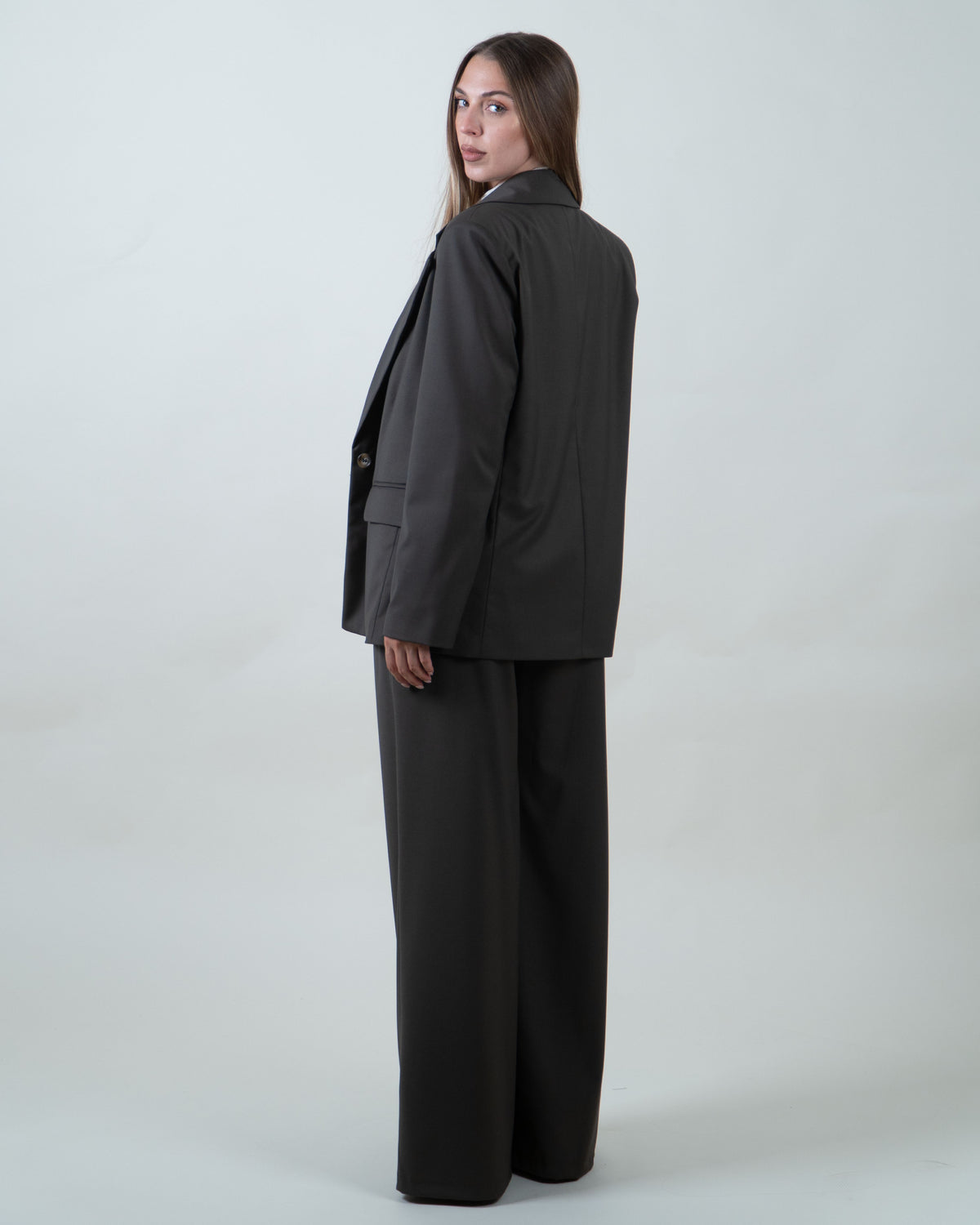 Blazer monopetto verde militare|Colore:Verde militare