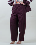 Pantaloni Balloon in Felpa Bordeaux|Colore:Bordeaux