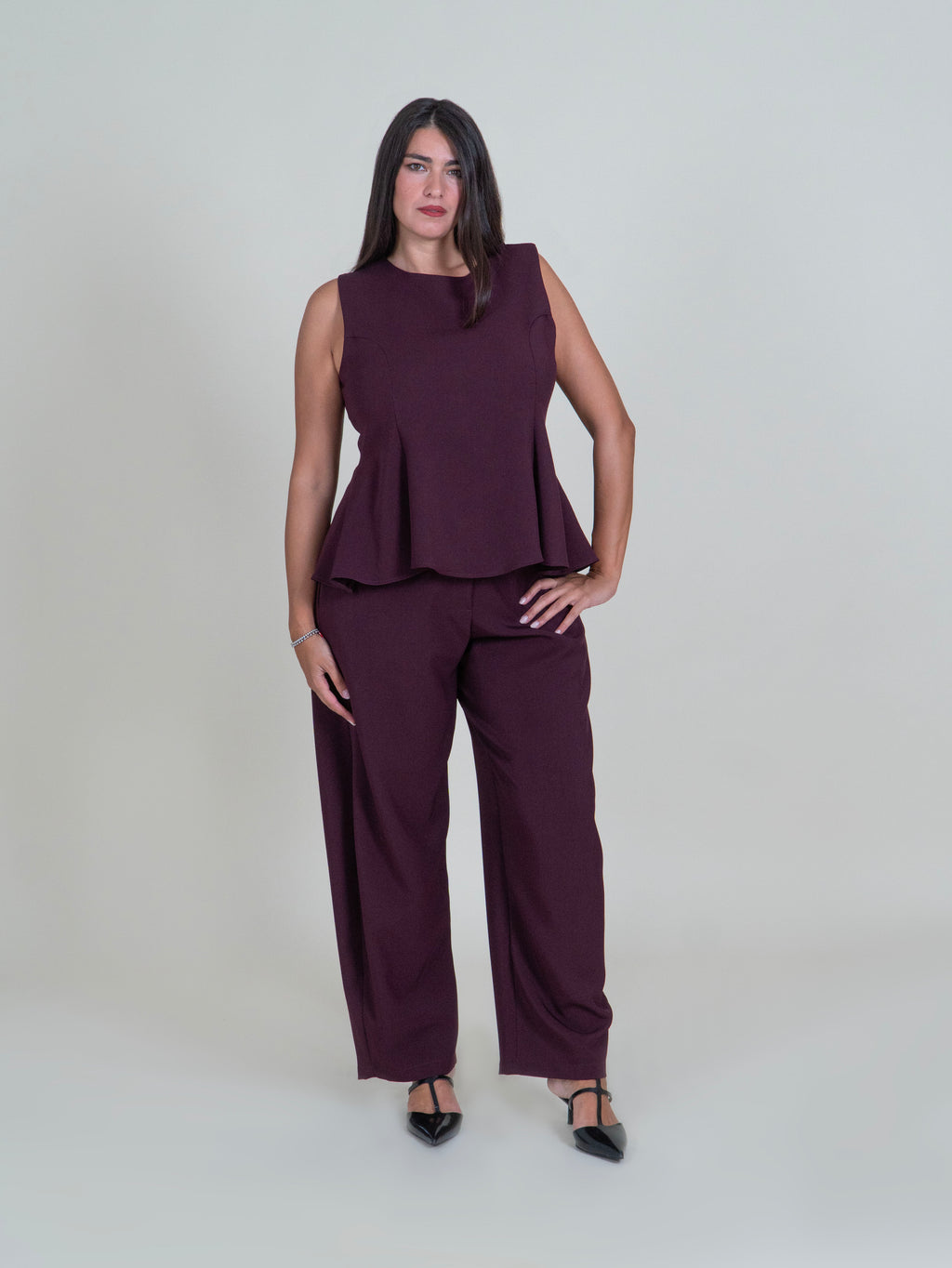 Pantaloni Balloon|Colore:Bordeaux