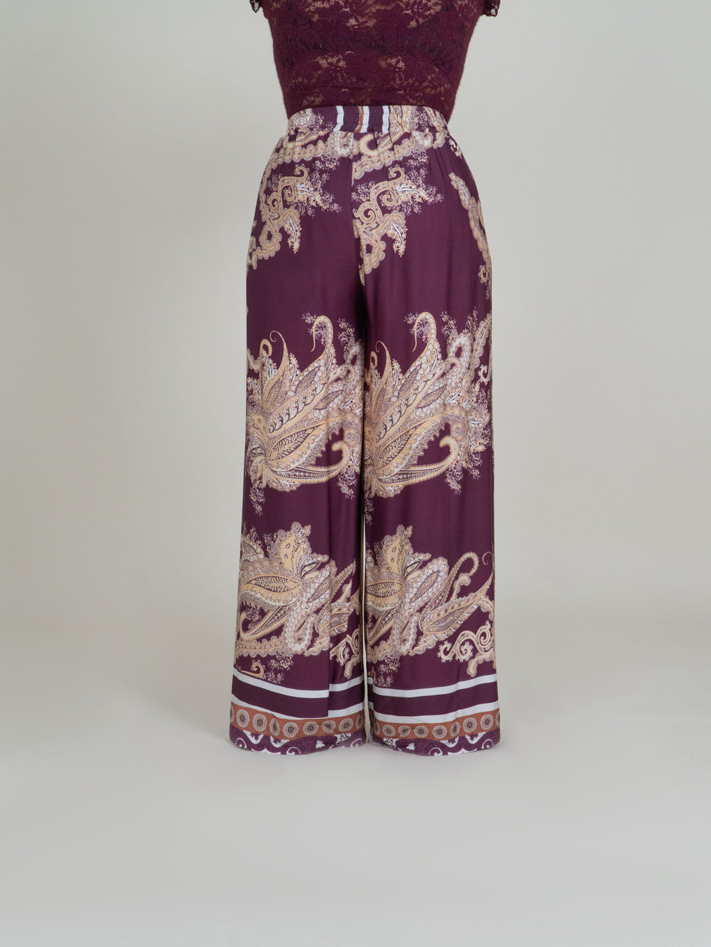 Pantaloni Palazzo Fantasia Paisley|Colore:Fantasia