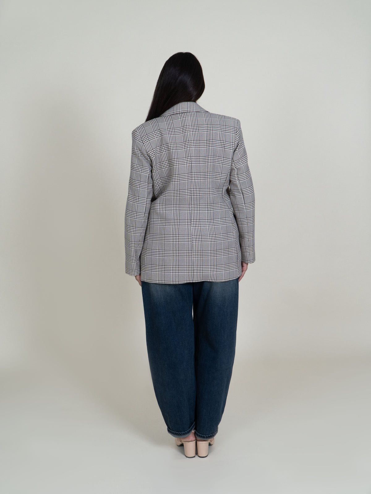 Blazer Doppiopetto Principe di Galles|Colore:Moro