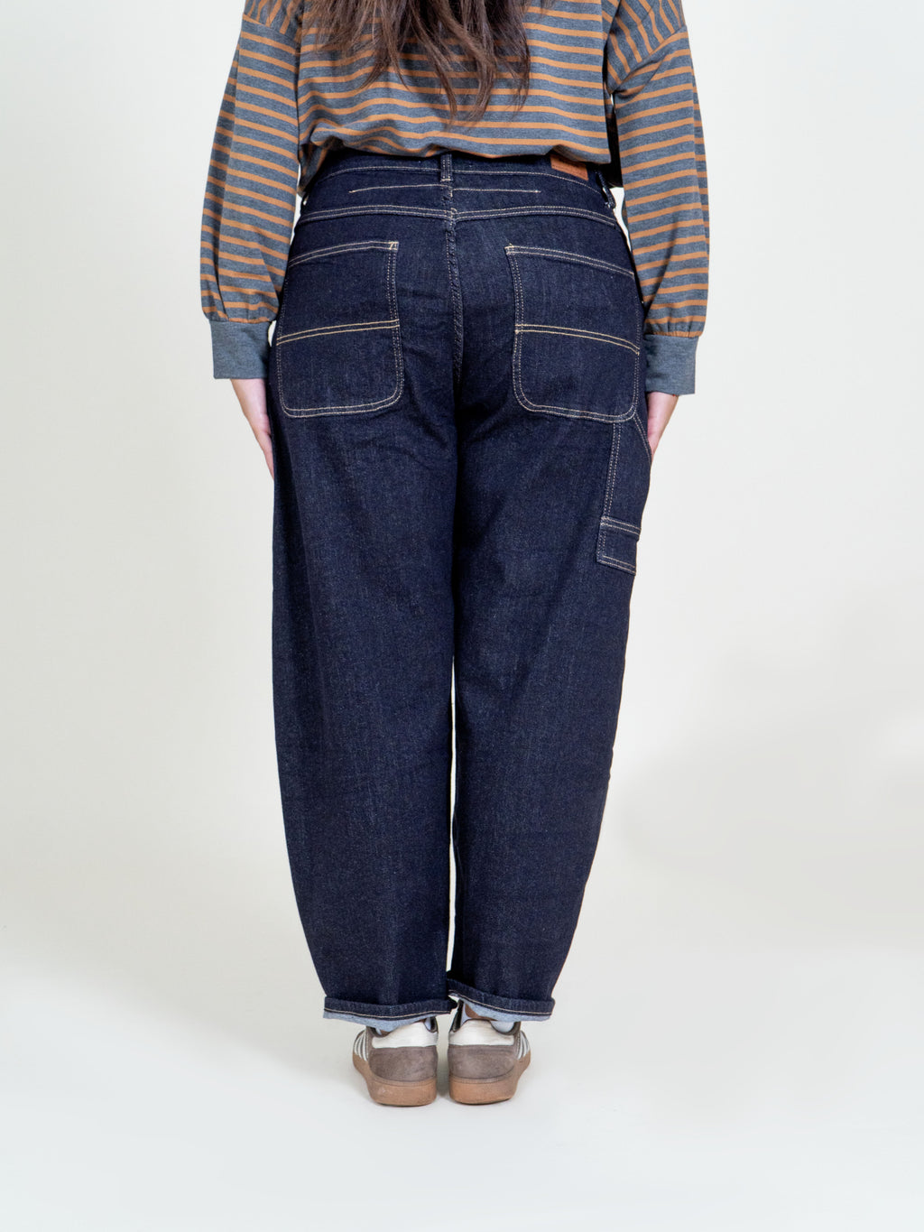 Jeans Barrel in denim blu scuro|Colore:Jeans