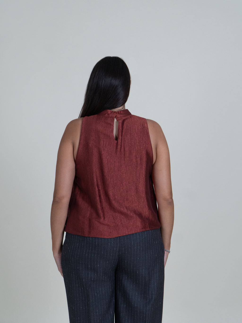 Top Mattone all'Americana Sblusato|Colore:Mattone