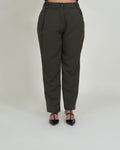 Pantaloni Verdi con Pinces|Colore:Verde militare