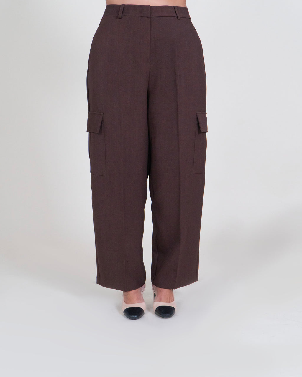 Pantaloni Ampi Cargo|Colore:Moro