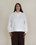 Felpa Polo Oversize|Colore:Panna