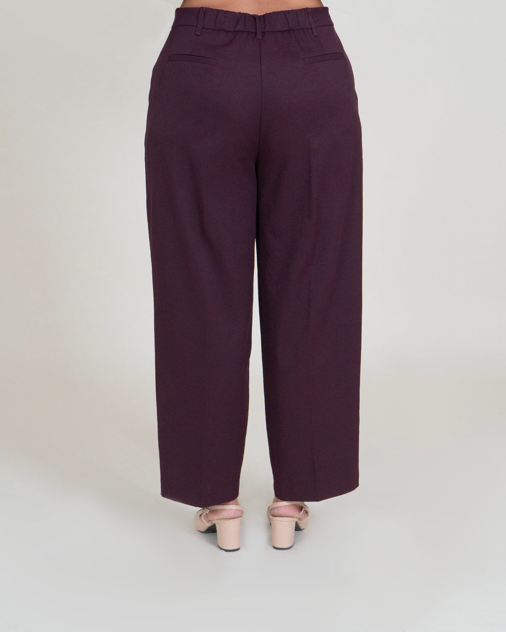 Pantaloni Ampi Capri|Colore:Bordeaux