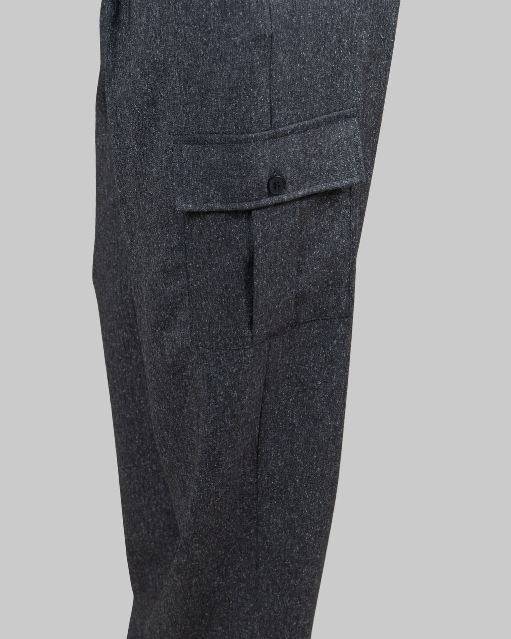 Pantaloni Cargo in Grisaglia con Tasconi|Colore:Grigio