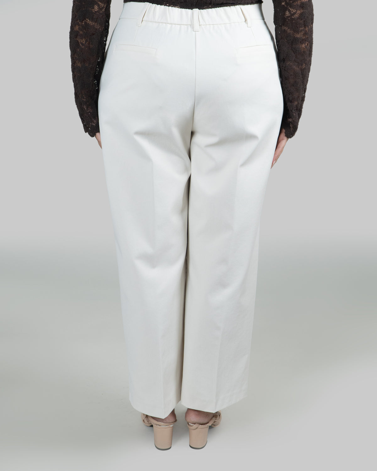 Pantaloni Ampi Capri|Colore:Burro