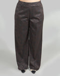 Pantaloni Palazzo Jacquard Floreale|Colore:Moro