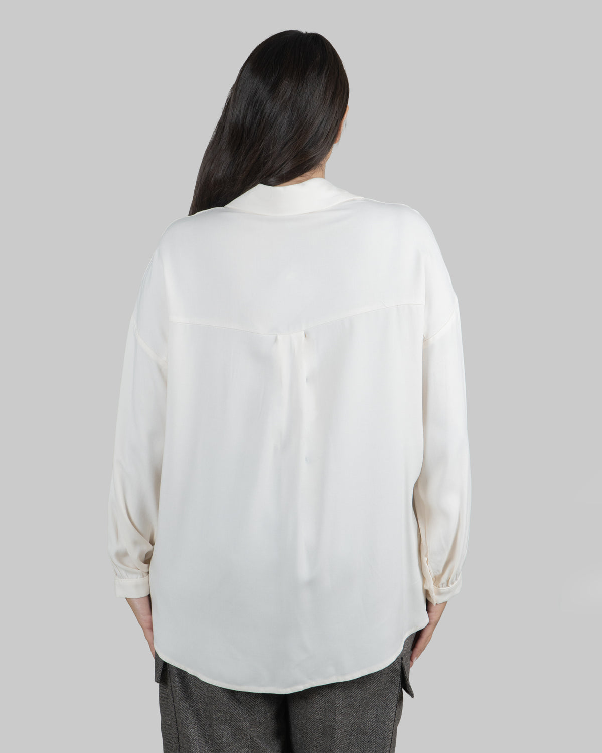 Camicia in Viscosa con Applicazioni Luminose|Colore:Panna
