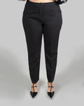 Pantaloni eleganti dritti in cady|Colore:Nero