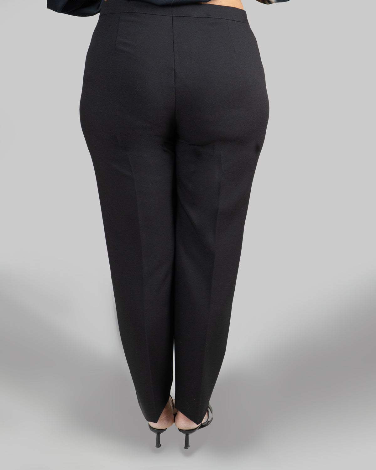 Pantaloni eleganti dritti in cady|Colore:Nero