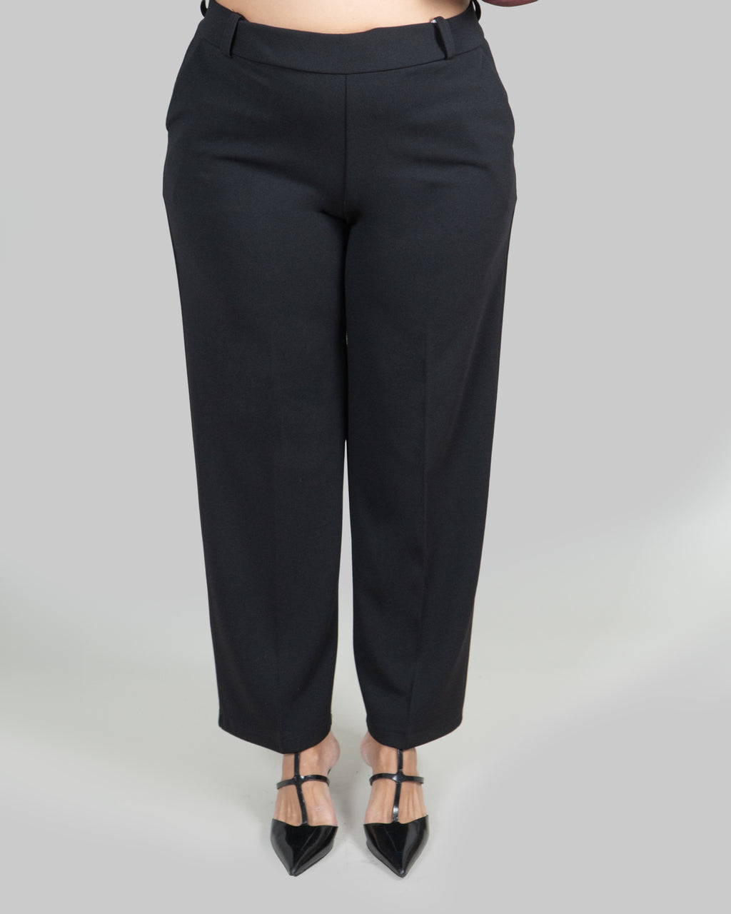 Pantaloni a Gamba Dritta|Colore:Nero
