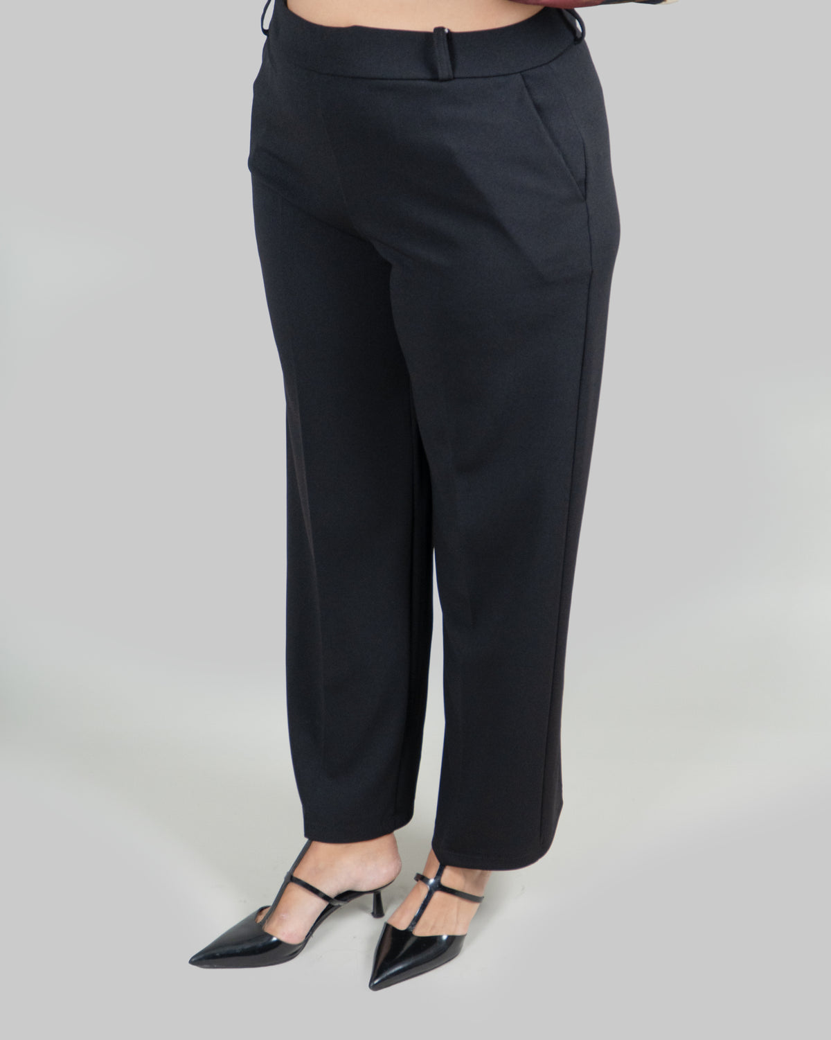 Pantaloni a Gamba Dritta|Colore:Nero