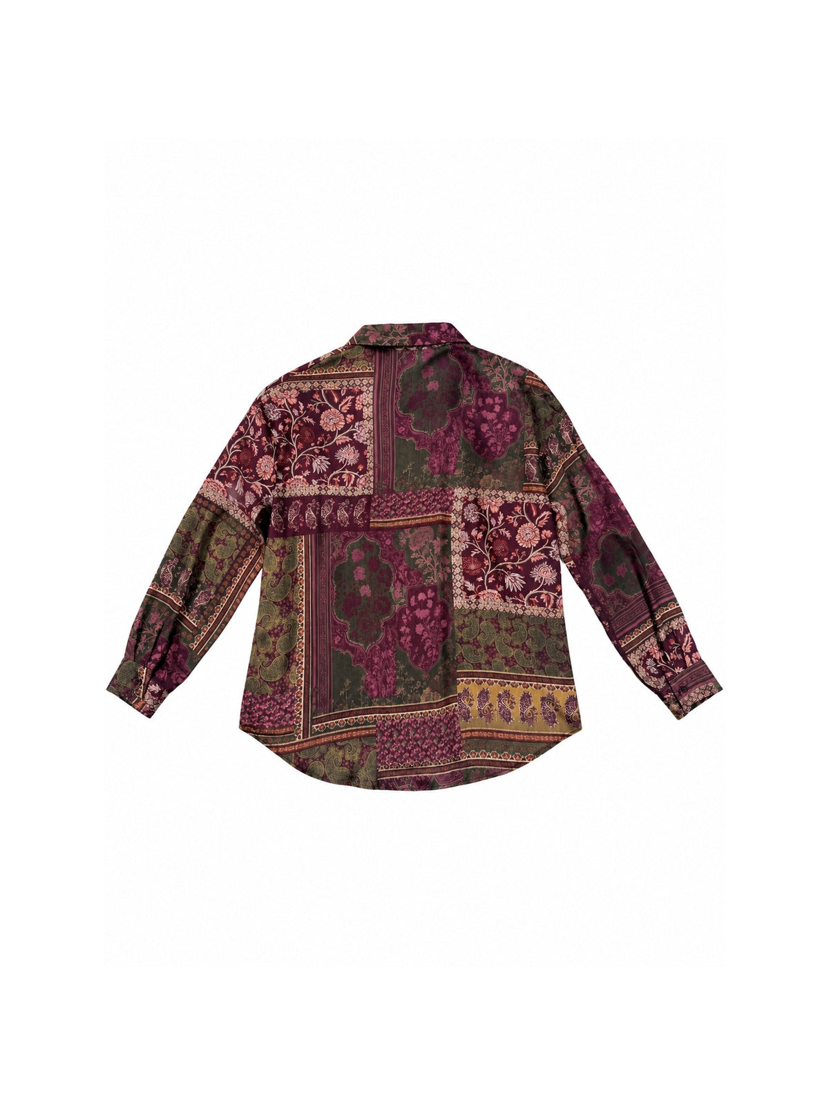 Camicia Fantasia Paisley|Colore:Bordeaux